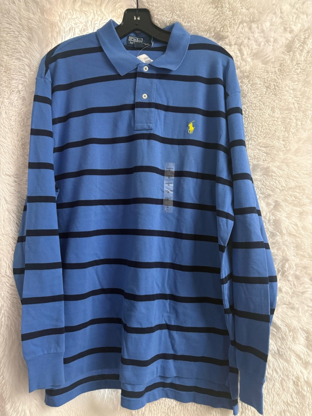 Polo by Ralph Lauren Light Blue Men's Polo Shirt - XL